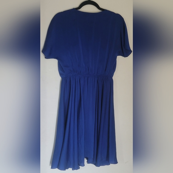 RW&CO Blue Ruffle Dress Size Small - Picture 2 of 5